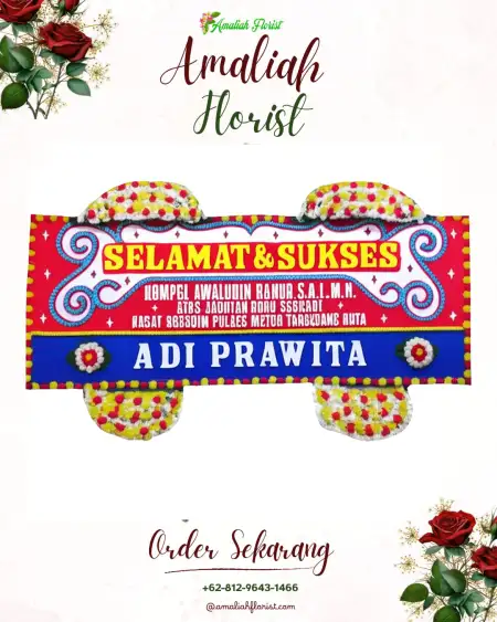 Papan Bunga Ucapan Selamat Madiredo
